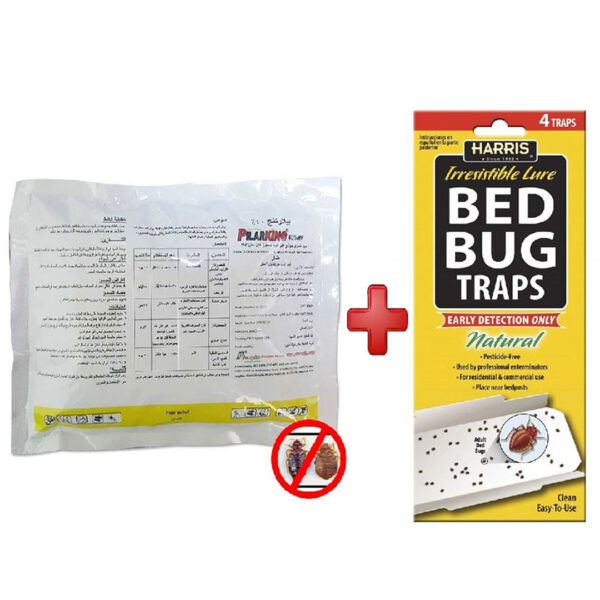 Pilarking Bed Bugs Killer Powder With 4 Pcs Harris Bed Bug Traps PKBB05
