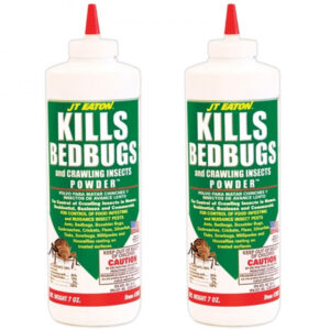 2 Pcs JT Eaton 203 Bedbug Killer And Crawling Insect Powder With Diatomaceous Earth, 7-Ounce Bottle
